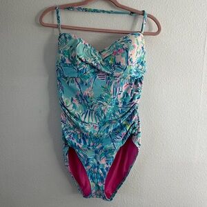 Lilly Pulitzer Women’s Cabana Cocktail One Piece Swimsuit Size 14